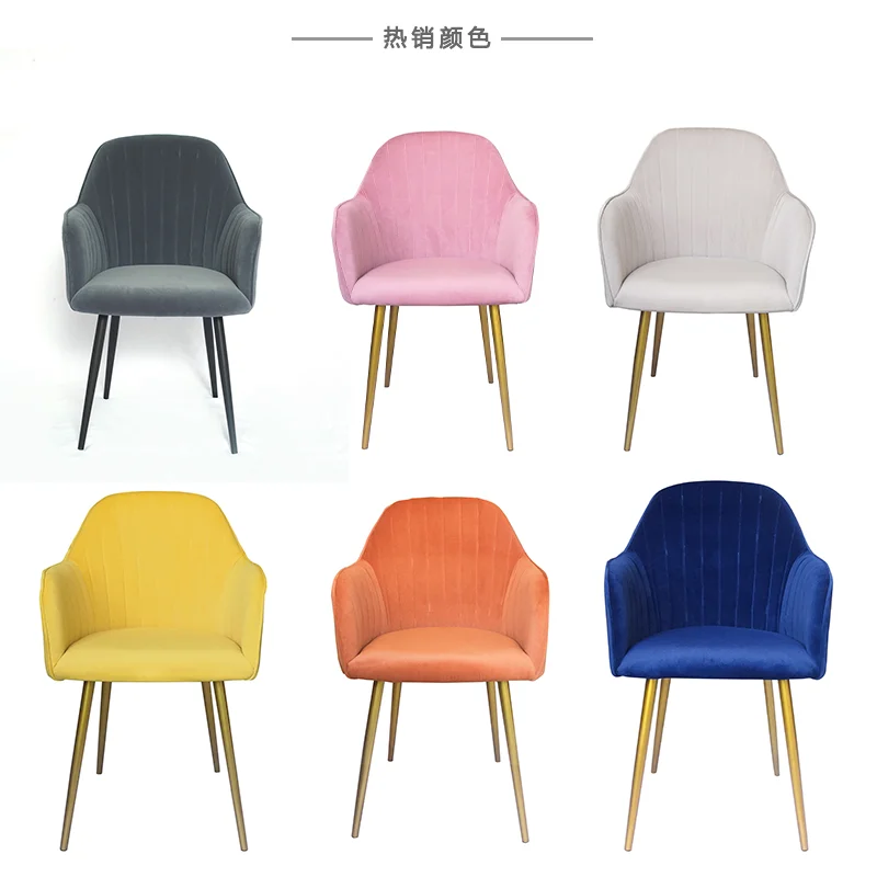 Luxury Cheap Modern Furniture Wooden Legs Fabric Restaurant Dinning Chairs  Patchwork Fabric Dining Room Chairs for Sale