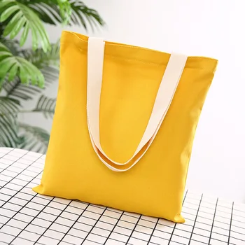 Custom Eco Friendly Large Capacity Shopping Heavy Cotton Canvas Tote Bag