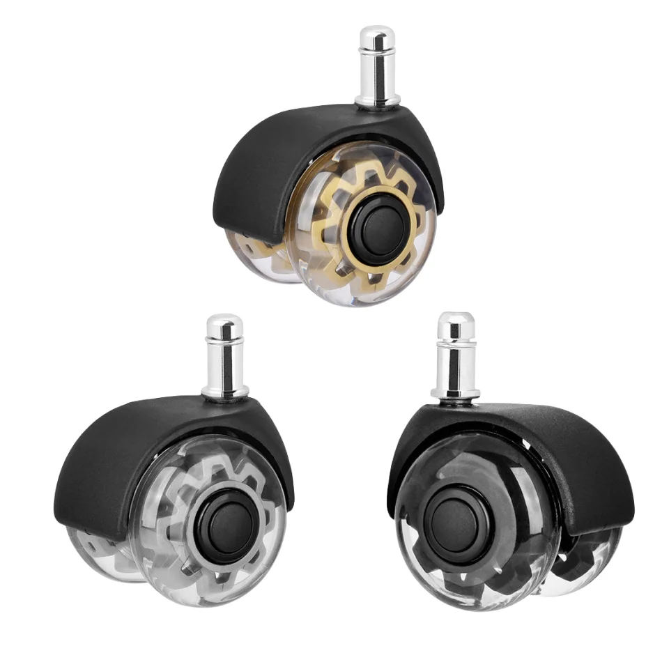 Furniture Heavy Duty Office Chair Caster Wheels 2 Inch Replacement Chair Wheels for Gaming Chairs
