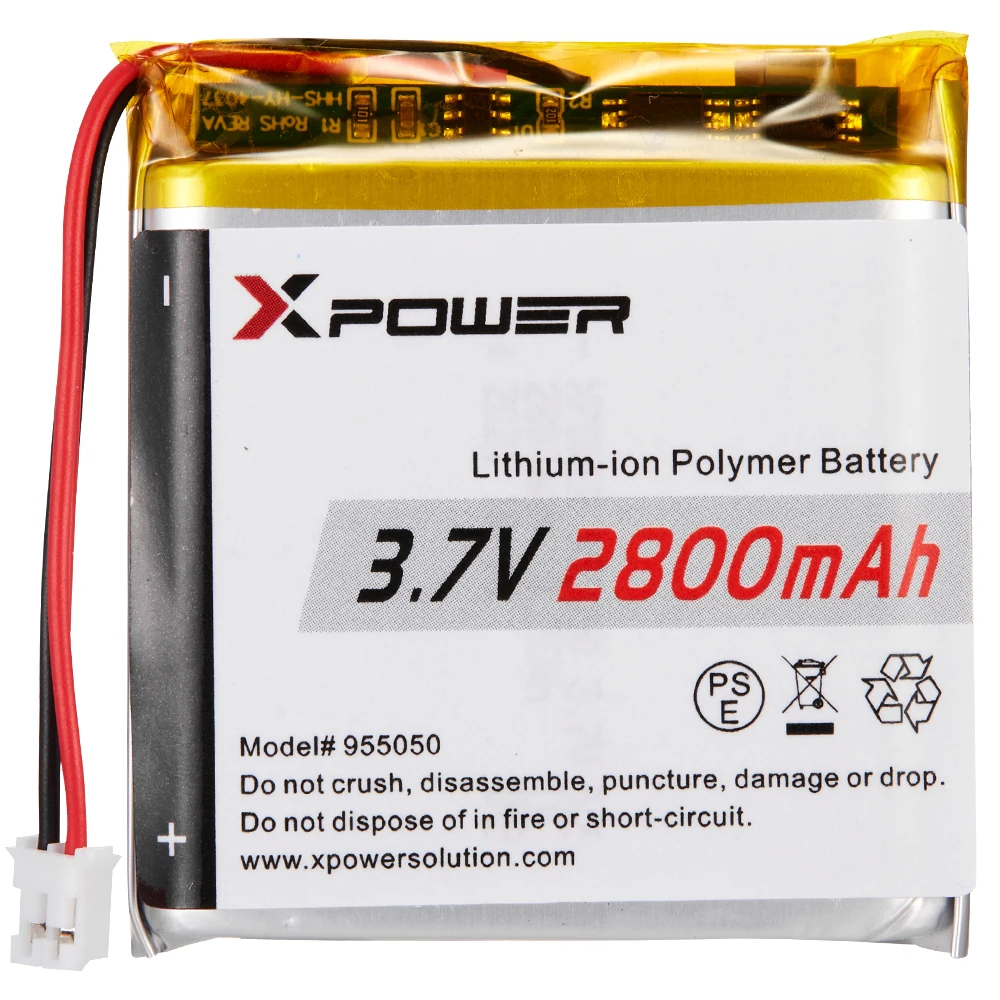 9.5*50*52mm (including Pcb) Fast Charge 2800mah Lithium Polymer Battery Lipo 3.7v supplier