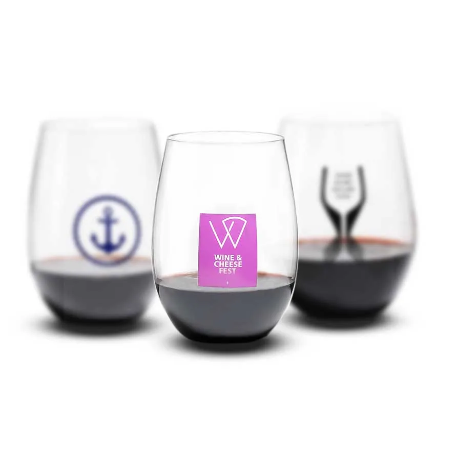 Stemless Tritan Plastic Wine Glass Polycarbonate Wine Glass Acrylic