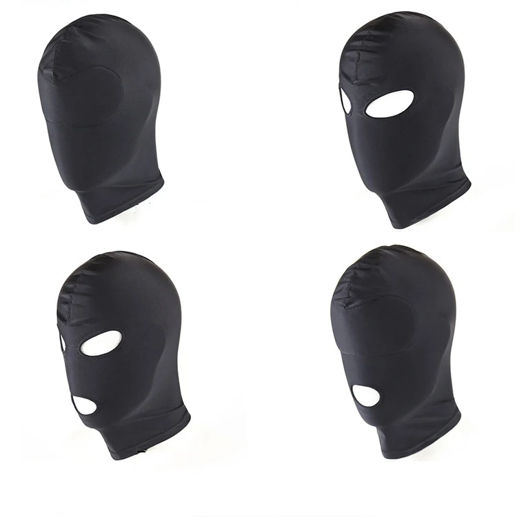 Popular BDSM Black Color Fetish Mask Flirt Sex Love Adult Games Erotic Products Party Bondage Hood Sex Toys for Couples