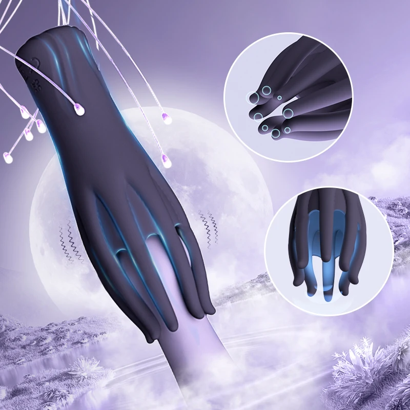 3 Frequency 8 Legs Penis Ejaculation Delay Trainer Male Masturbator Cup Glans Massager for Men Erotic Sex Toys for Men Adult%