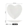 8''  heart-shaped plate
