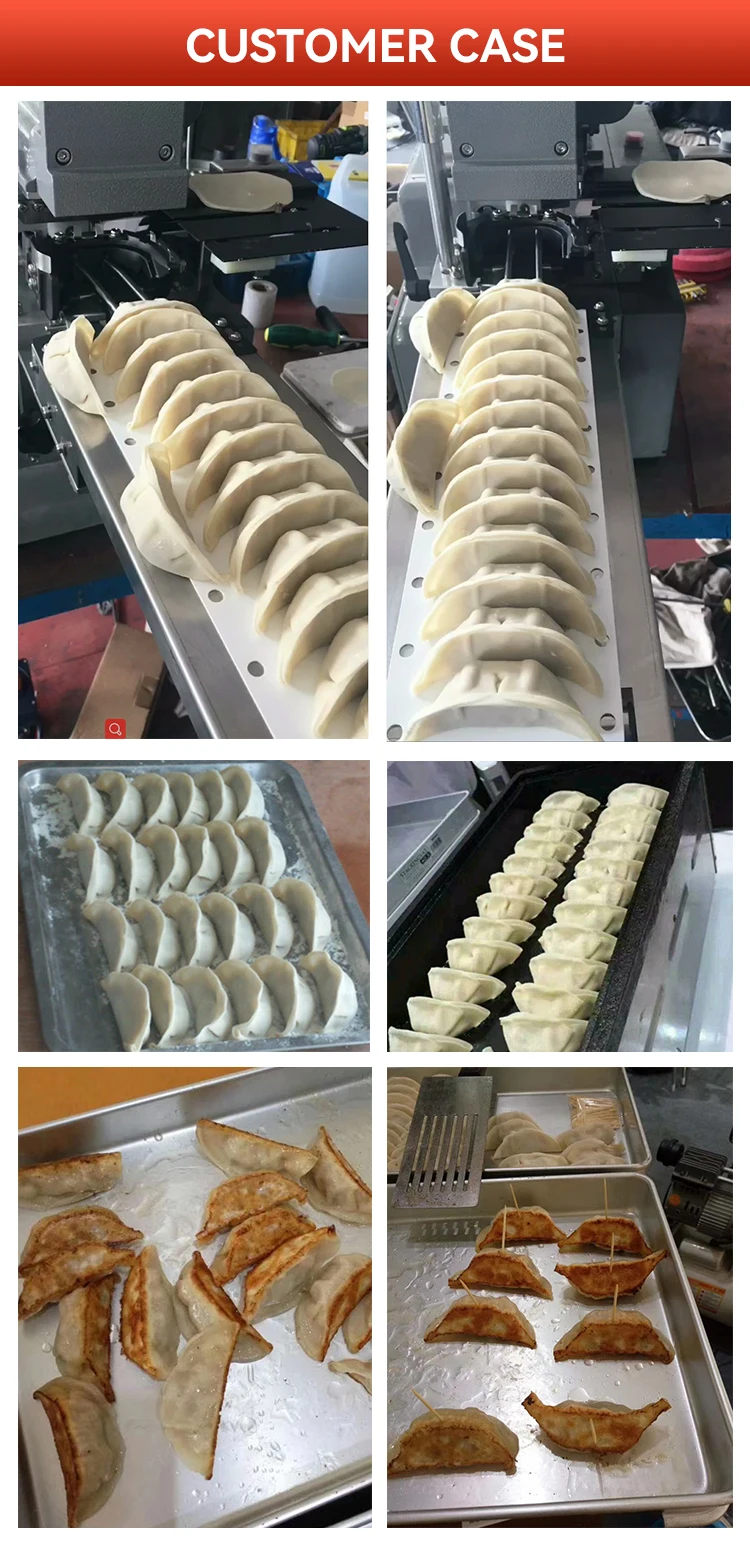 Chinese grain product gyoza dumpling making machine automatic form price small mini maker set semi auto filling dumpling machine