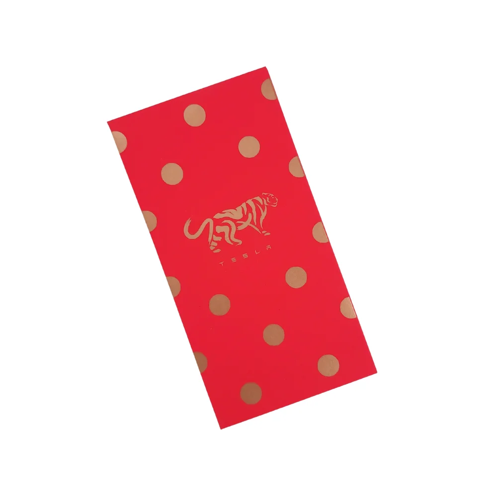 Embossed Logo Ang Bao 2024 Chinese Lucky Money Envelope Red Packet