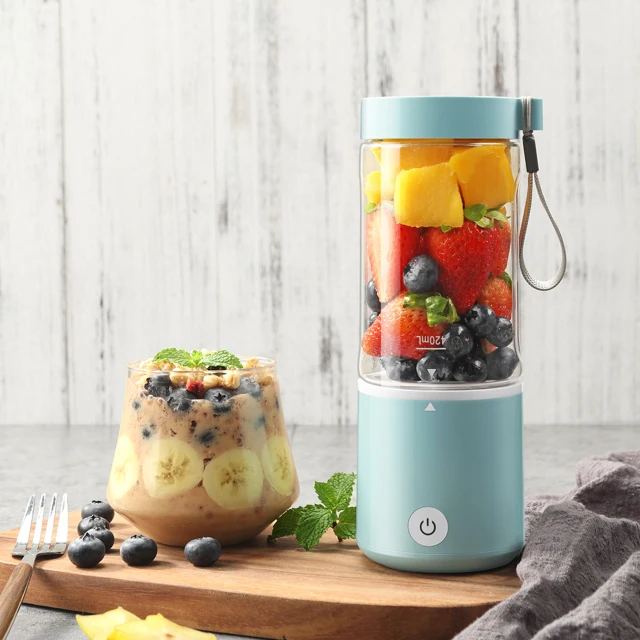 USB Rechargeable Handheld Smoothie Maker 6 Blade Blender Electric