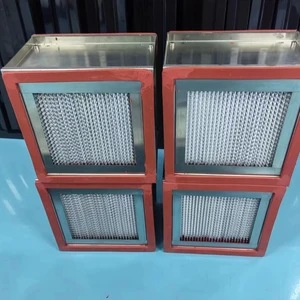 Durable High Temperature Air Filter with Fiberglass Media, 350°C Continuous Use