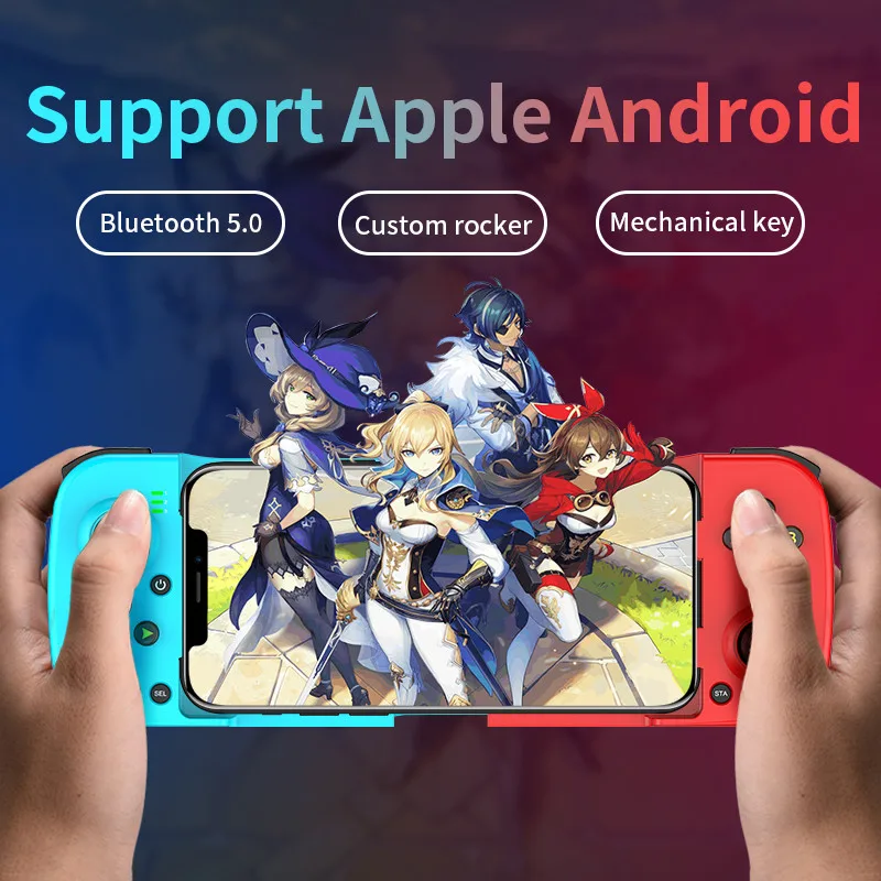 D3 Wireless Gamepad for Android Mobile Phone Retractable Joystick for IOS / PC / PS4 Game Controller /Nintendo Switch Handheld