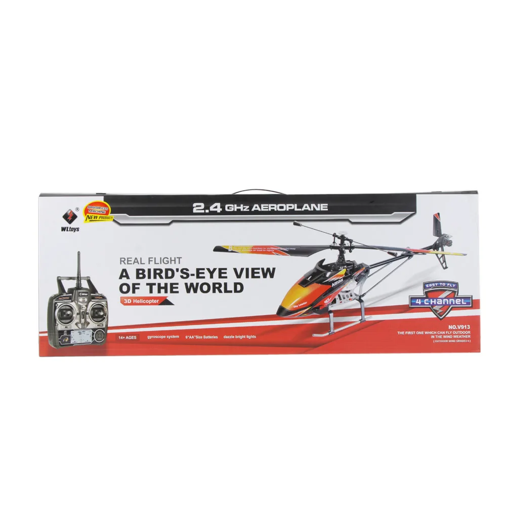 WLtoys V913 RC Helicopter with Brushless Motor & Built-in Gyro