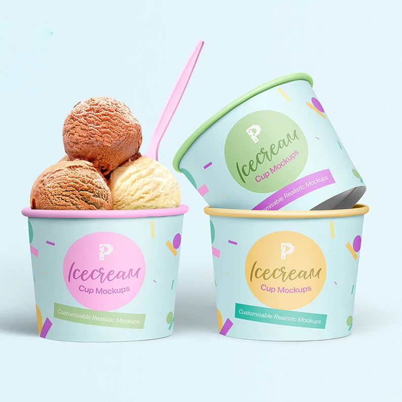 Hot Sale Ice Cream Cup Custom Printed Ice Cream Containers Cream Package Cup