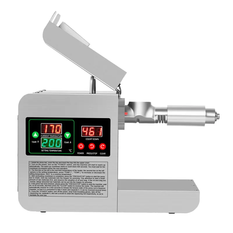 Small Automatic Oil Press Multi-functional Household Oil Press Plant Oil Extraction Machine