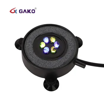 Gako Air Bubble Stone,Underwater Cost-effective Bubble Led Light, Color Changing LED Light Air Bubble For Mini Fish Tank