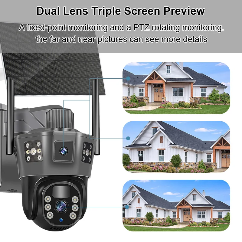 Wistino V380 9MP Solar CCTV Camera with Color Night