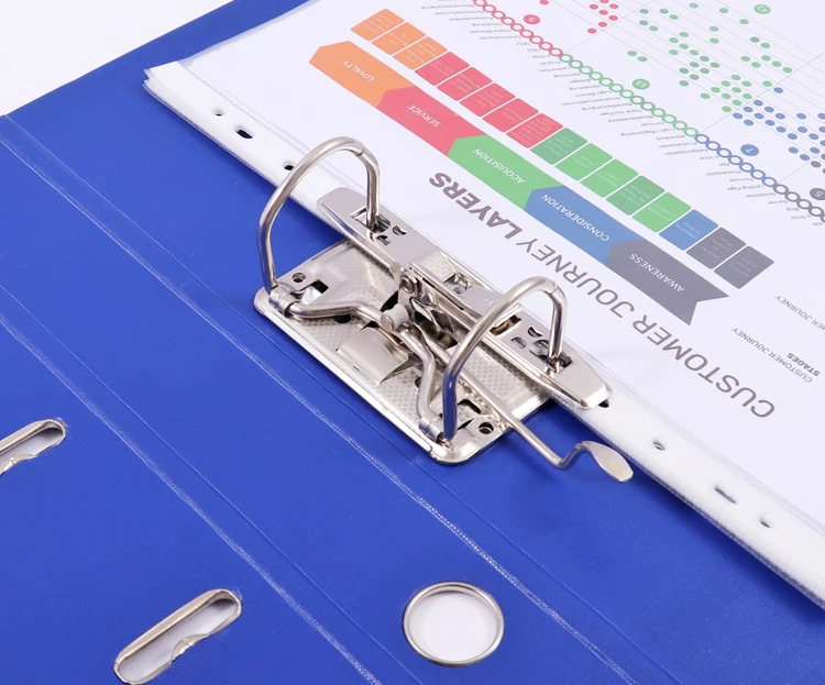 Foska Stationery 2 Ring Binder Folder Lever Arch Shape Ring Bound ...
