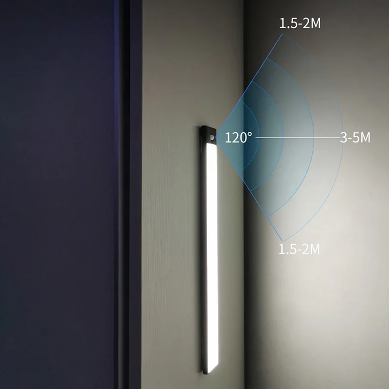 Led Kitchen Light Hand Scan Sweep Tube Cabinet Lamp Motion Sensor Magnetic Stick Under Bed Bar Lighting