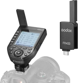 Godox FT433-N TTL Wireless Flash Trigger for Nikon Camera 433MHz 2 in 1 Flash Transmitter 32 Channels with Receiver