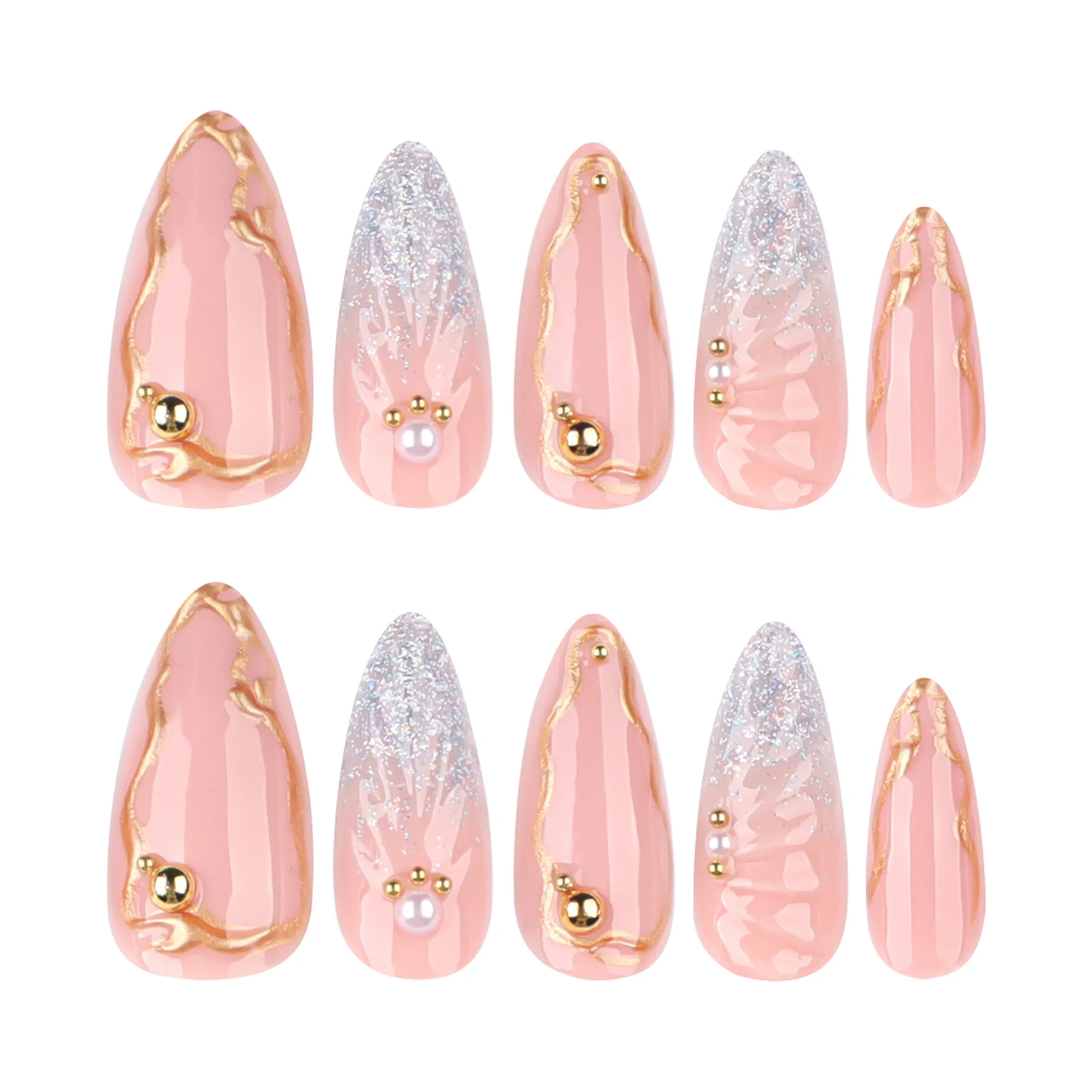 Reusable Handmade Designer Luxury Custom Press on Nail Packaging Box Wholesale Extra Long Short Best Acrylic Press on Nails