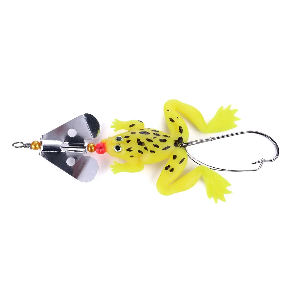 Rapidbok 3 pezzi di rana da pesca,9 cm Esche per rana doppia elica,Esca artificiale morbida rotante a 360 °,Esca per la Pesca della Rana in Silicone,Esche Rana,per la pesca all'aperto Rapidbok 3 pezzi di rana da pesca,9 cm Esche per rana doppia elica,Esca artificiale morbida rotante a 360 °,Esca per la Pesca della Rana in Silicone,Esche Rana,per la pesca all'aperto