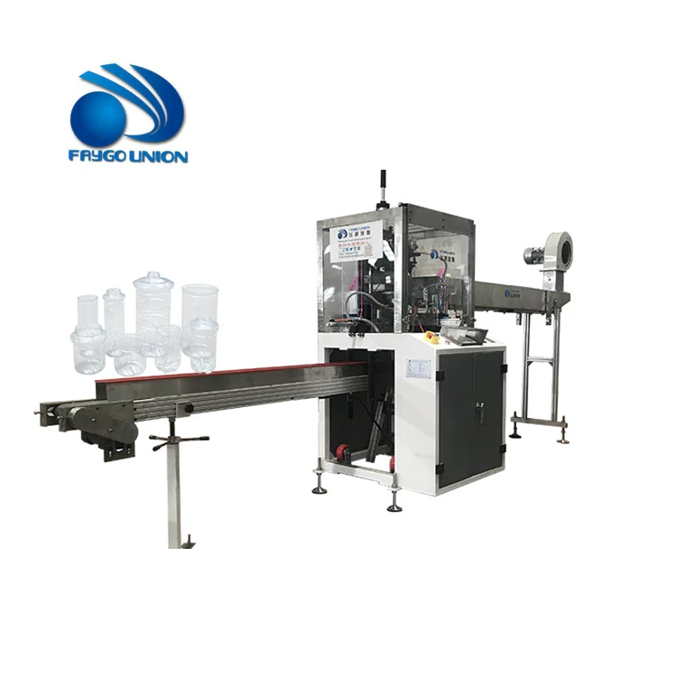FAYGO Full Automatic High Speed Plastic Bottle Drum Jerrycan Mouth Neck Cutter Rotary Cutting Machine