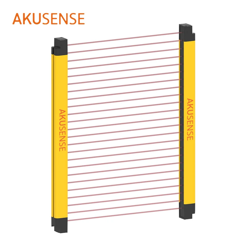 Akusense Machine Indoor Safety Light Curtain Sensors for Press Brake China Outdoor Safety Curtain Sensor Mini Muting