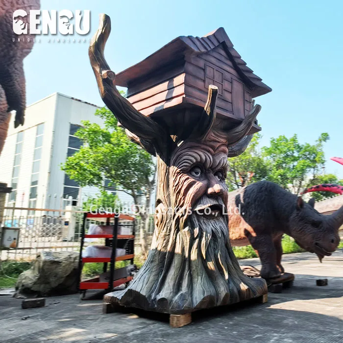 Real Talking Tree Model Animatronic Speaking Tree With House for Sale