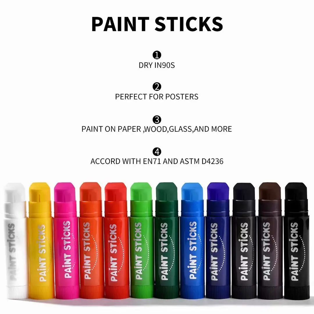 Лидер продаж детские палочки для рисования Tempera детей моющиеся быстросохнущие твердые ручки