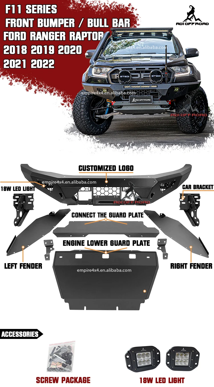 F11 Series 4x4 with Winch Mount Steel Bullbars Front Bumper Rear Bumper ...