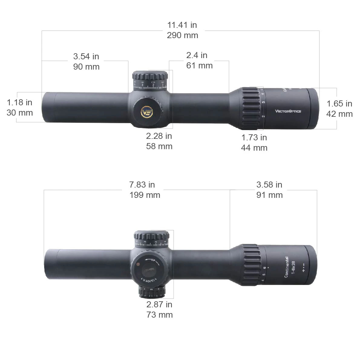 Vector Optics Top Line Continental 34mm FFP Scope for Sports