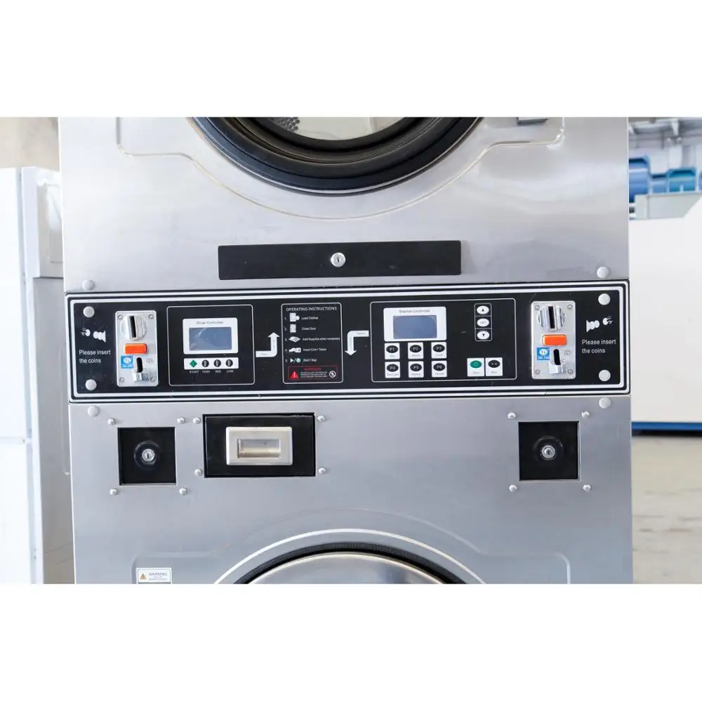 Industrial Used Double Stack Washer and Dryer