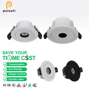 Modern Design Ultra-Thin LED Spotlights Adjustable-Angle COB Spotlight Eye-Protection Feature Full-Spectrum Aluminum Lamp Body