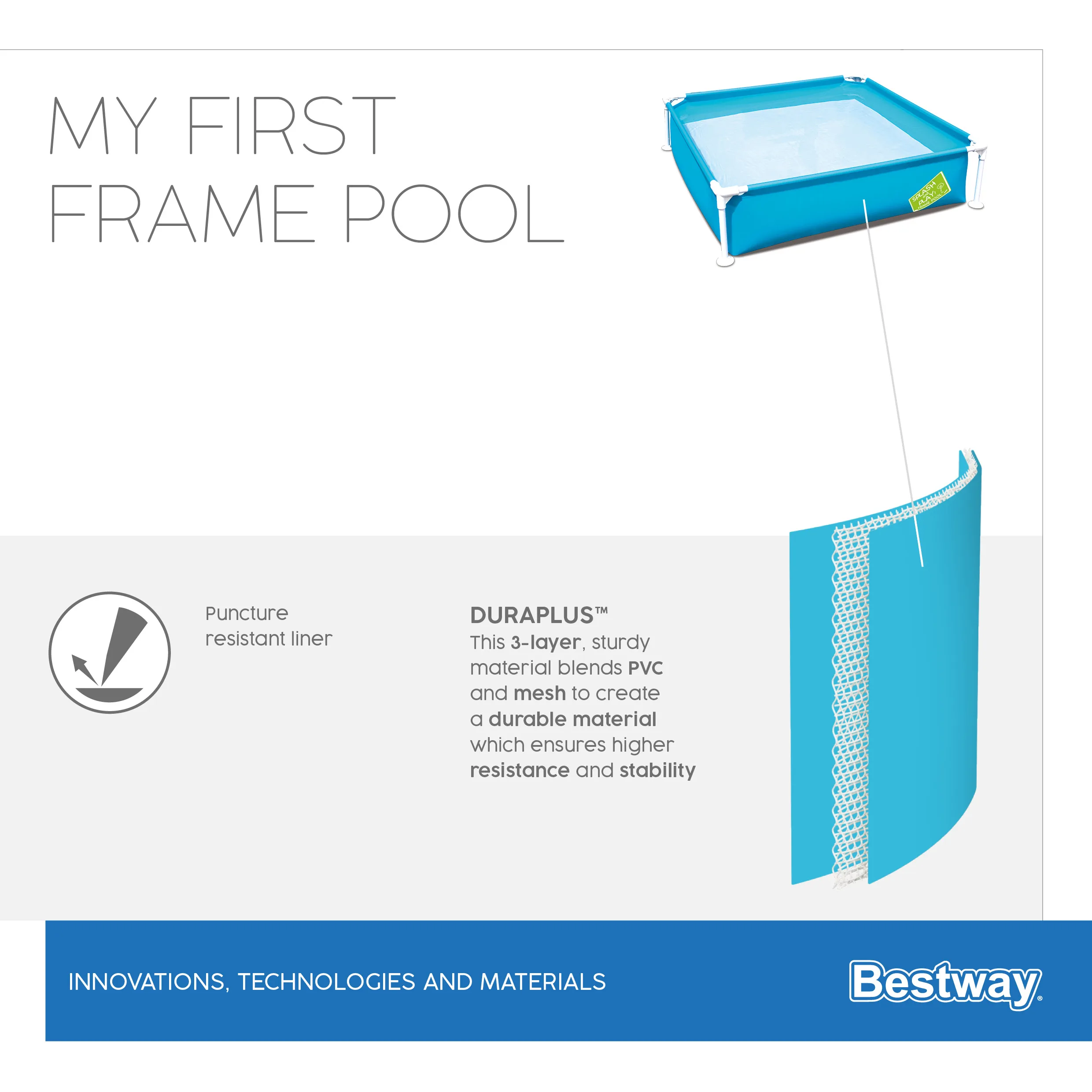 Bestway 56217 Portable foldable swimming pool