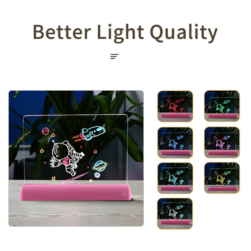 magic 3d drawing board led light