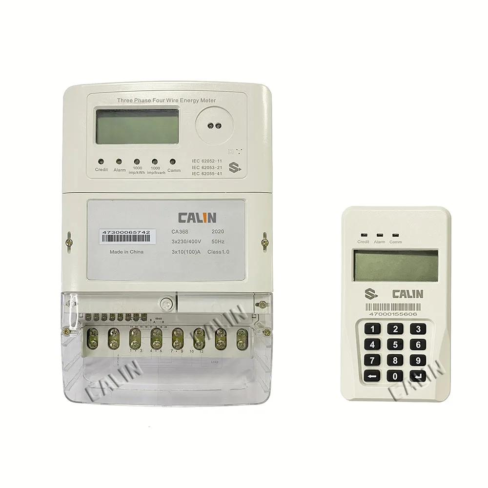 New Type Multifunctional Smart Three Phase Split Electricity Energy Meter With Sts Optical Prepaid Postpaid