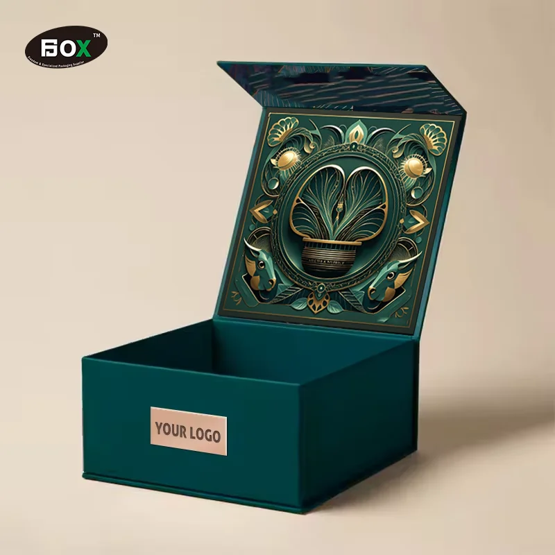 product iso9001 premium custom golden paper kraft carton magnetic gift box recyclable luxury beauty gift rigid paper box-3