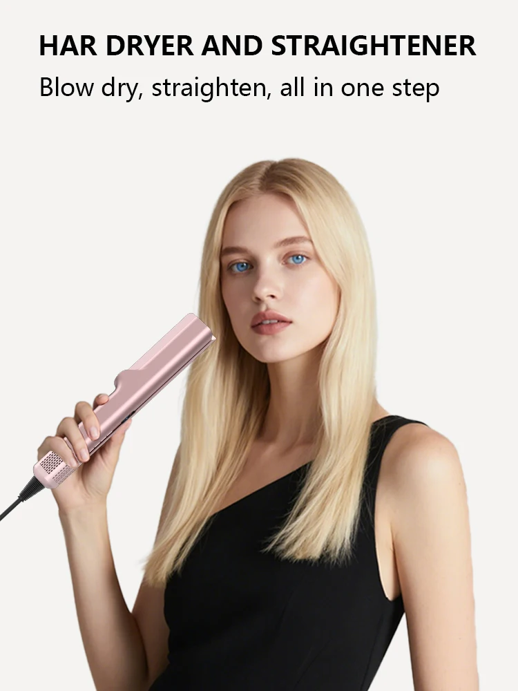 Electric Hair Styling Tool Set Straightener Curler Dryer with Ceramic Plate LED Display Flat Iron for Household Hotel Use details