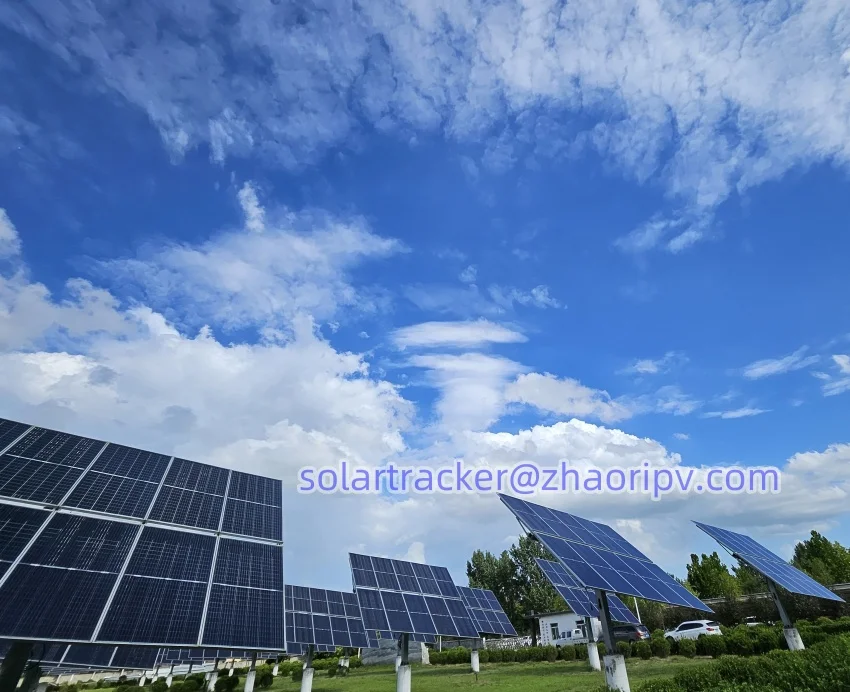 Solar Tracker System 2kW Dual Axis Solar Panel Mount with Sun Tracker ...