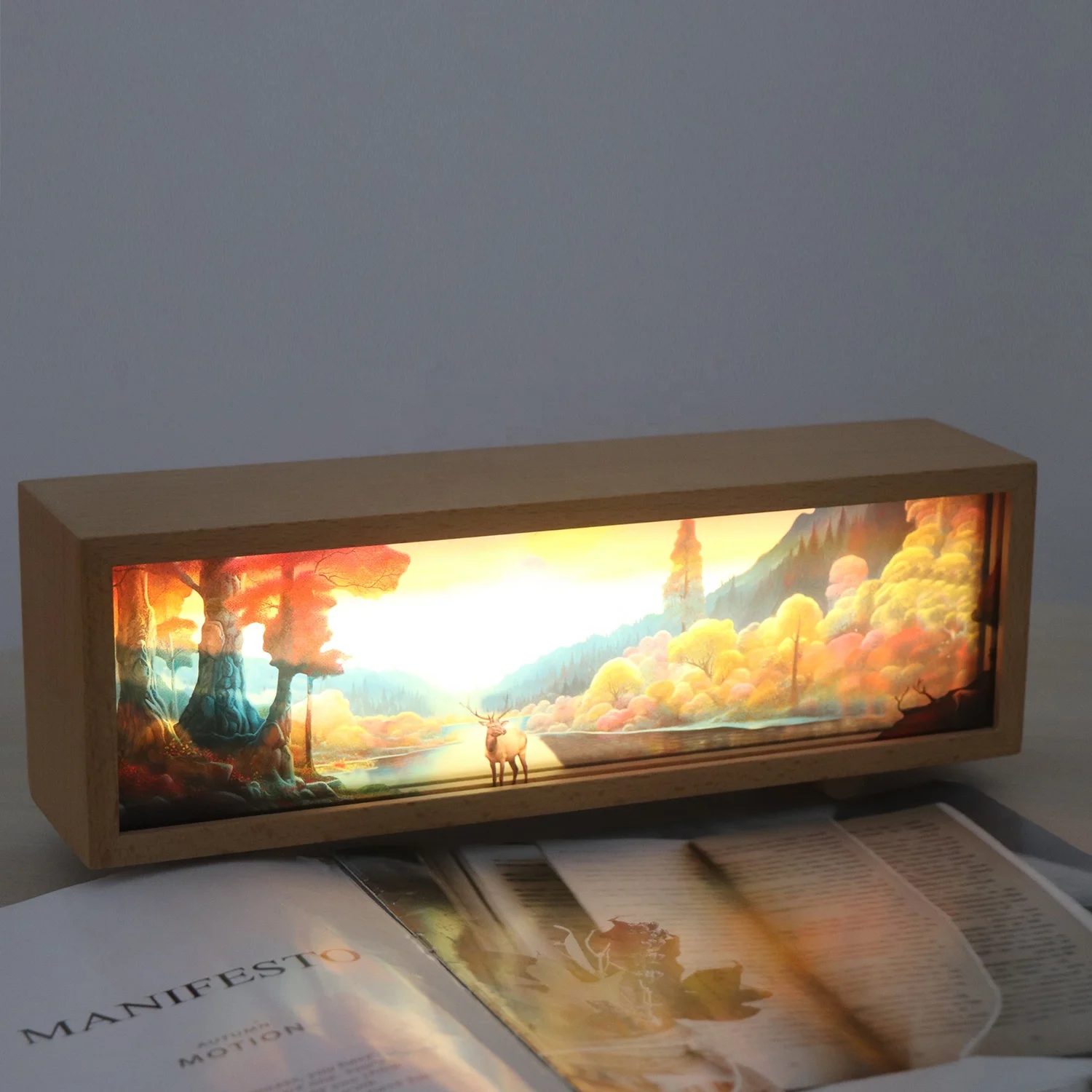 rechargeable anime light box 3 colors