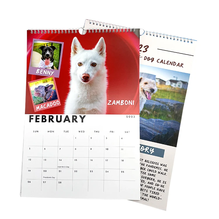 Promotion Custom Photo Frame Calendar Office Gift Cheap Saddle Stitch ...
