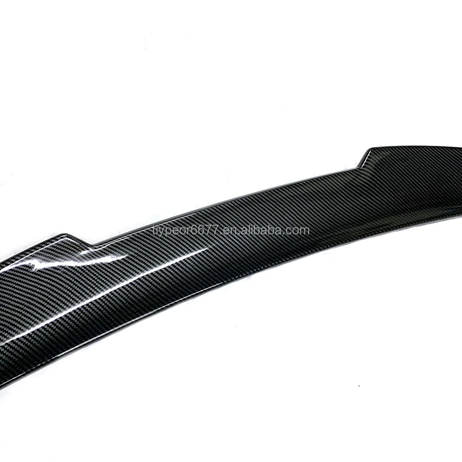 product tiypeor psm style carbon fiber look rear trunk spoiler wing for bmw 4 series g22 430i g82 m4 2021   car styling accessory-7
