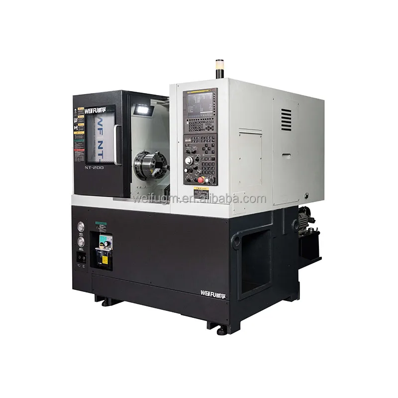 WF-NT200 Horizontal CNC Lathe Slant Bed Design FANUC 380V Medium Duty Machining HT300 Cnc Turning Machine