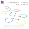 Couleur Grand 38cm (10 cercles + 10 boucles)