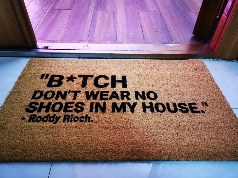 Carpet DON'T WEAR NO SHOES IN MY HOUSE Rug Roddy Ricch Home Decor