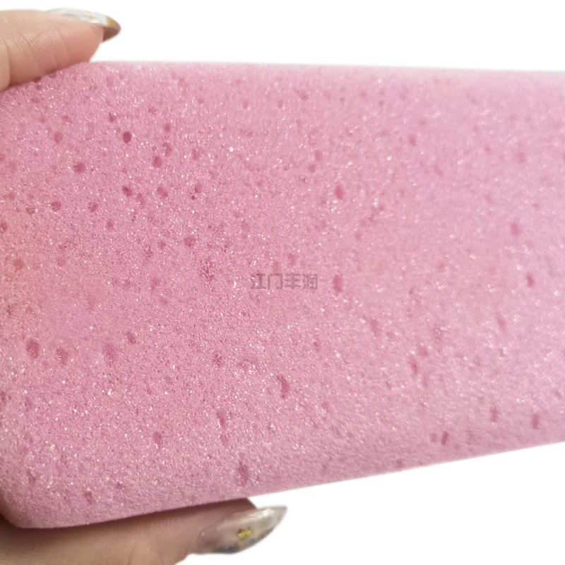 Губка высокой плотности розового цвета губка для мытья