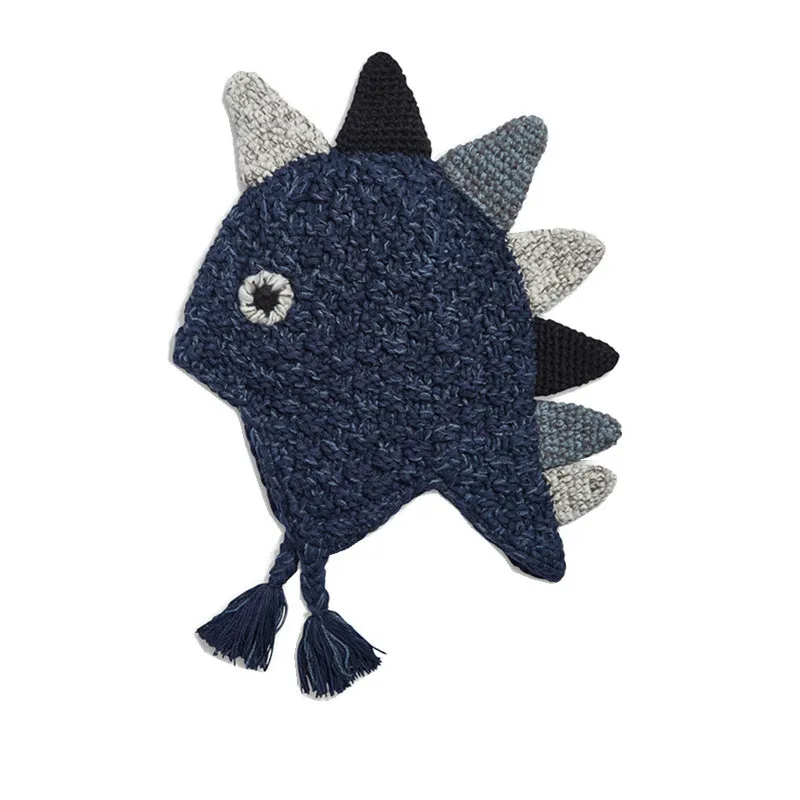 Cute Dinosaur Warmth Ear Knitted Hat 