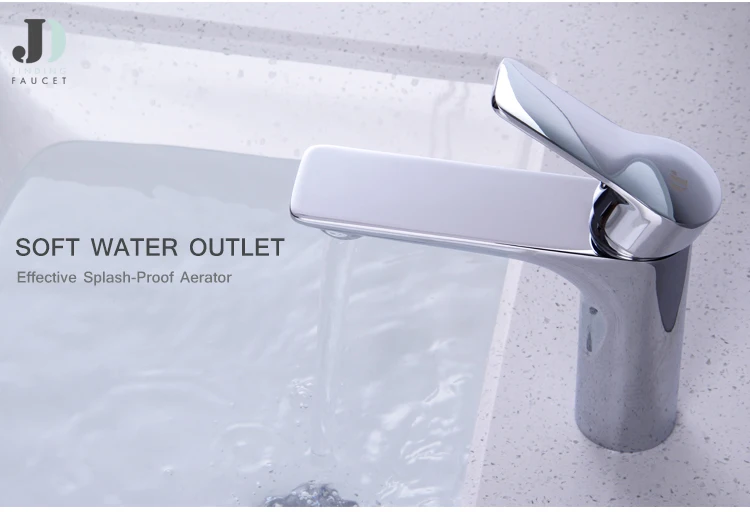 Venta caliente monomando grifo mezclador de lavabo de agua fría y caliente para lavabo de baño