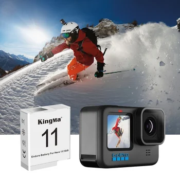 KingMa GP11 1170mah Li-ion Battery and Charger Set for GoPro Hero 9/10/11/12 Cameras Battery detail image