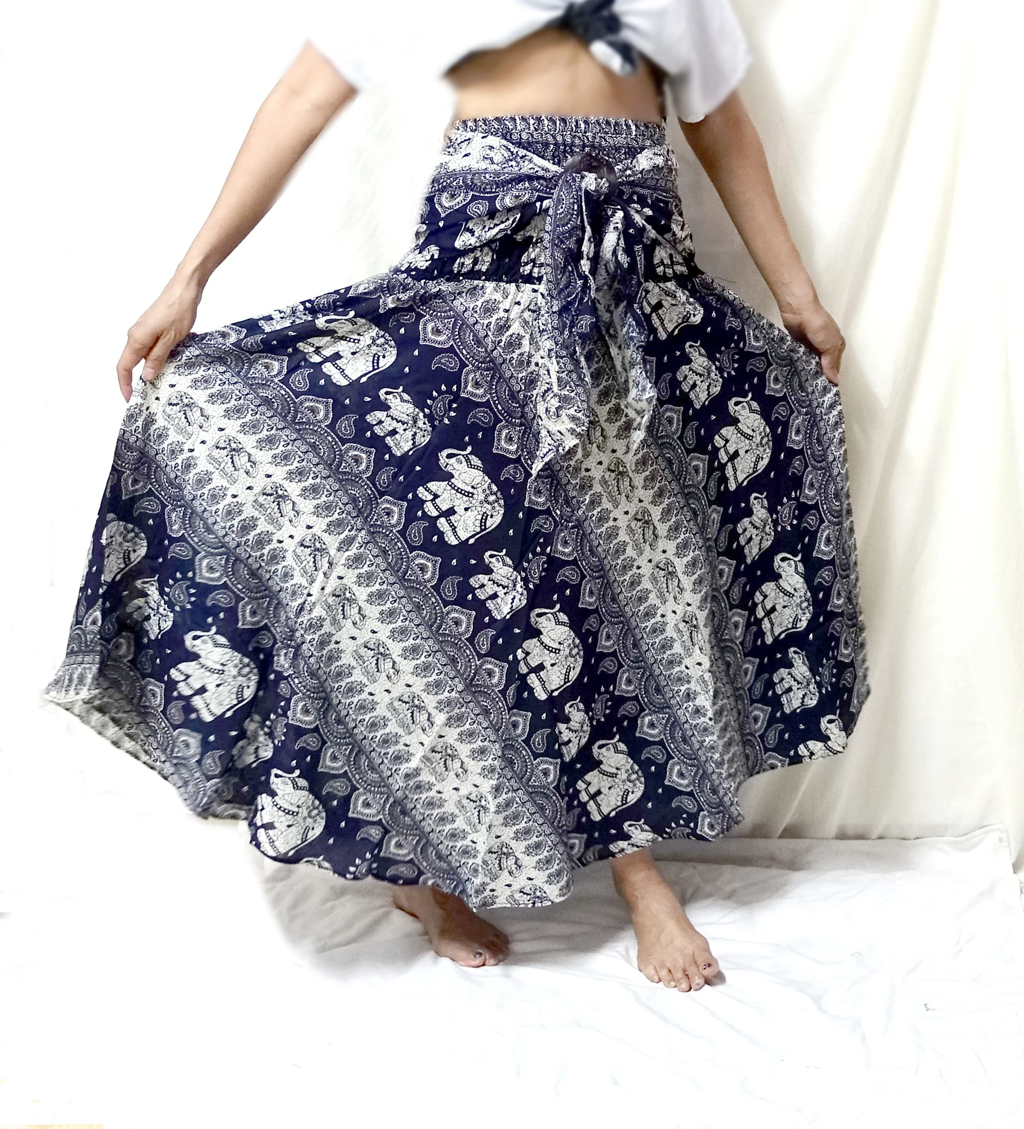 Free size printed cotton skirt boho hippie gypsy festival MIXED DESIGNS