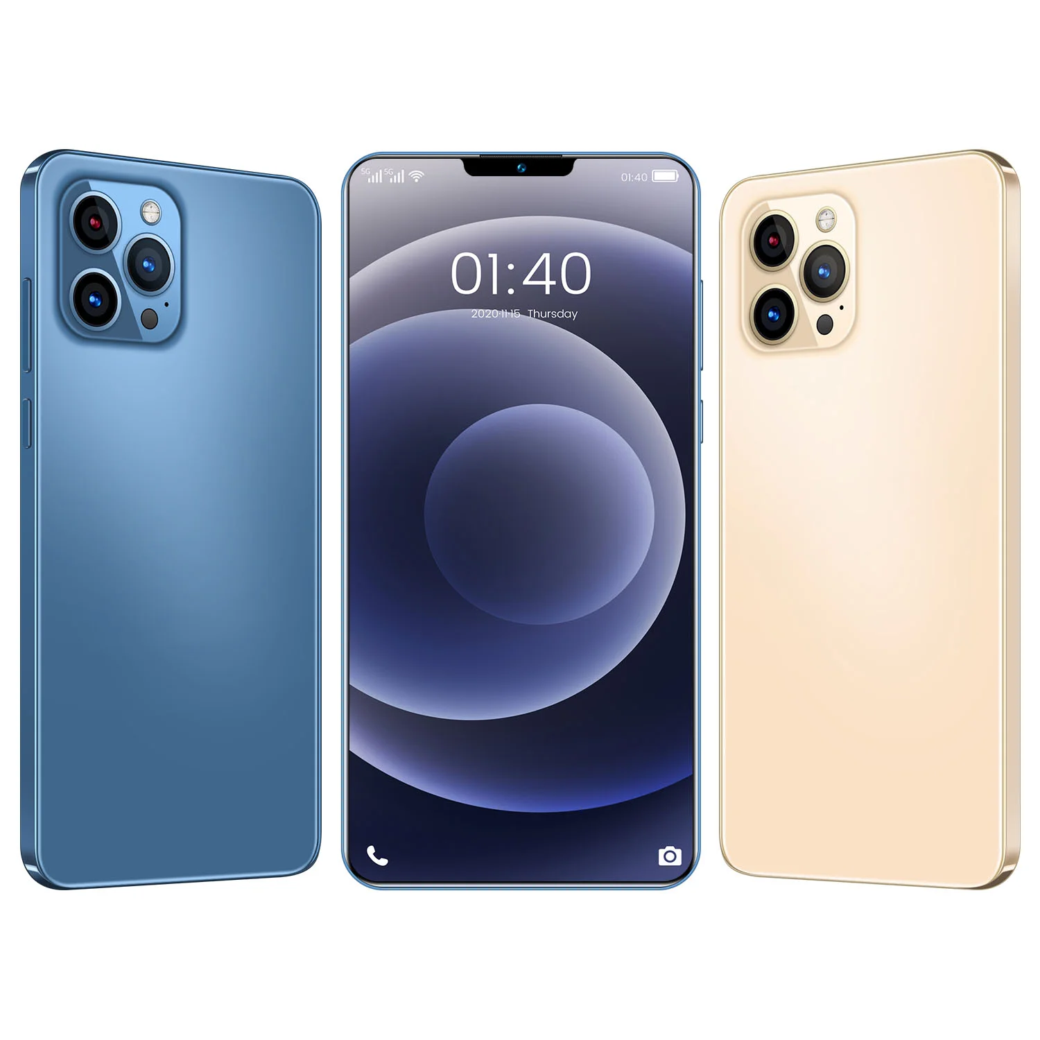 
Смартфон i12 Pro Max +, 6,7 дюйма, 12 + 512 ГБ, Android, 10 ядер, 5G LET phone 3, камера MTK6889, распознавание лица, разблокированный мобильный телефон 