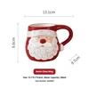 Taza roja de Papá Noel-350ml